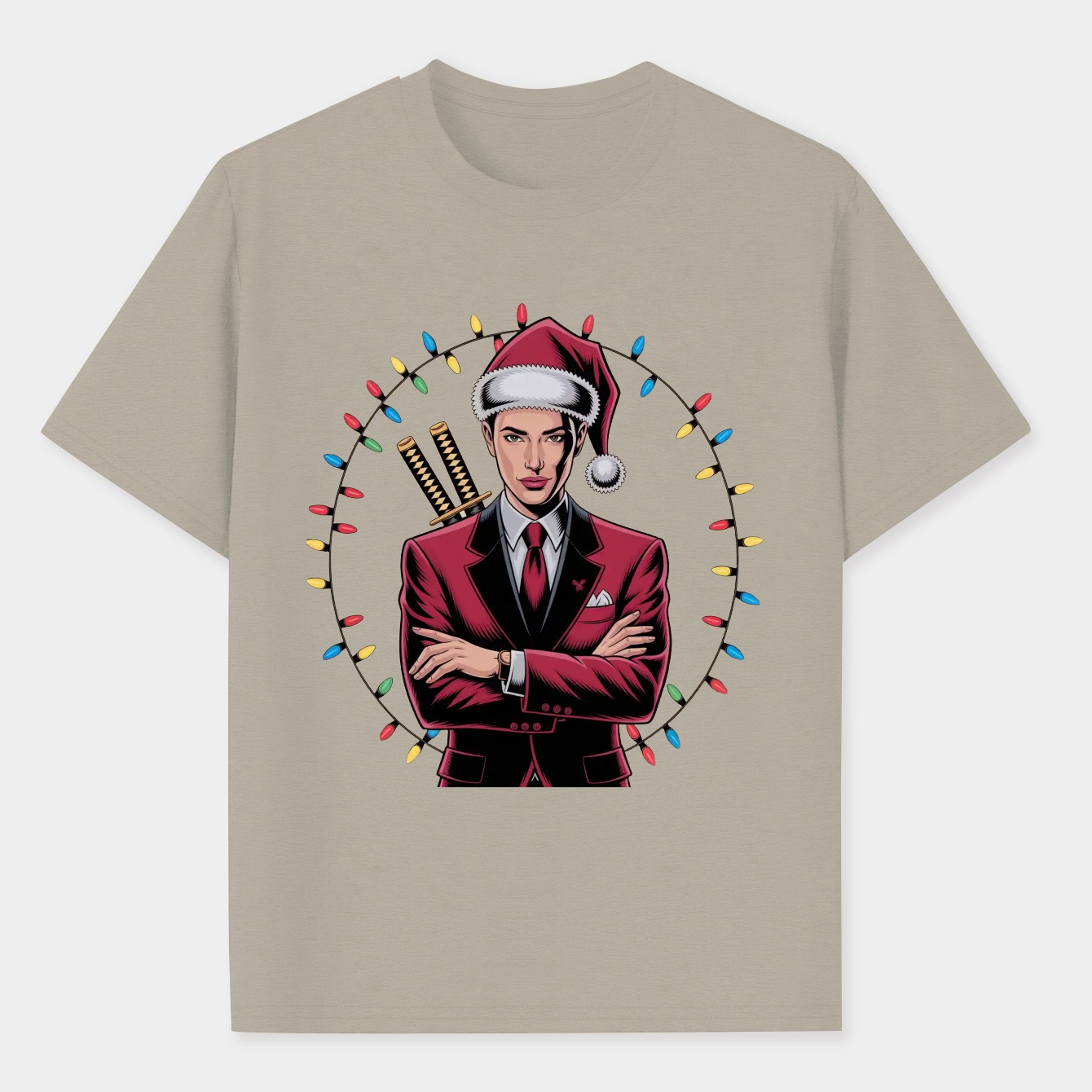 Christmas with Deadpool Men's Performance Athletic T-Shirt