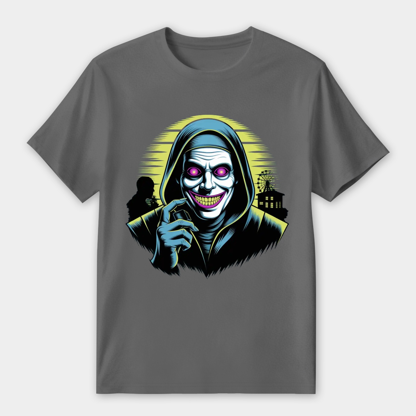 Terrifier Glowing Eyes Neon Poster Horror