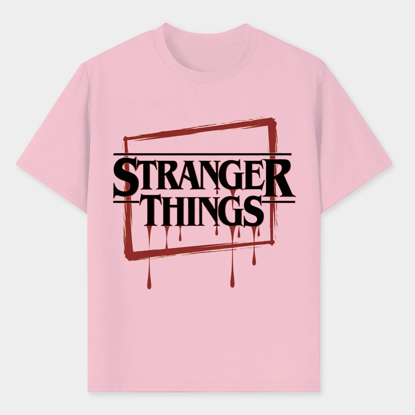 Stranger Things 4 Dripping Red Logo Men's T-Shirt