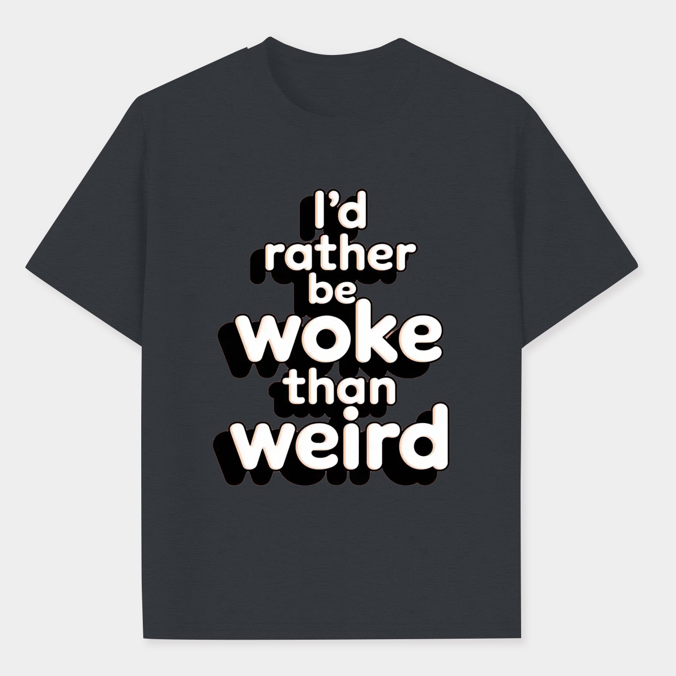 i'd rather be woke than weird Men's Performance Athletic T-Shirt
