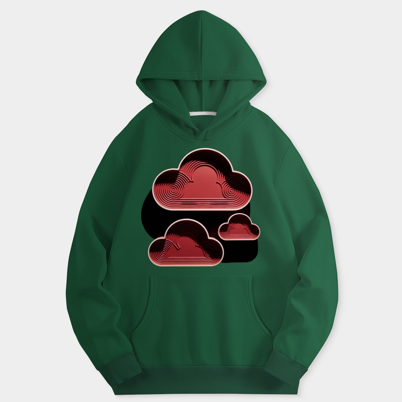 akatsuki red cloud pattern Women's Hoodie