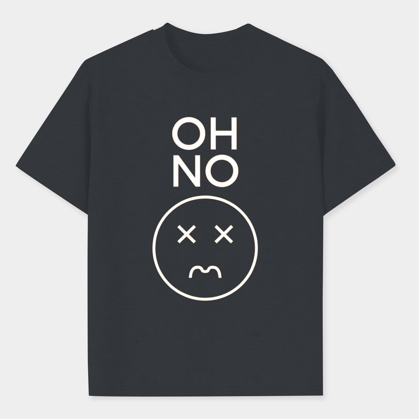 "Oh No" Smiley Face Edgy Design