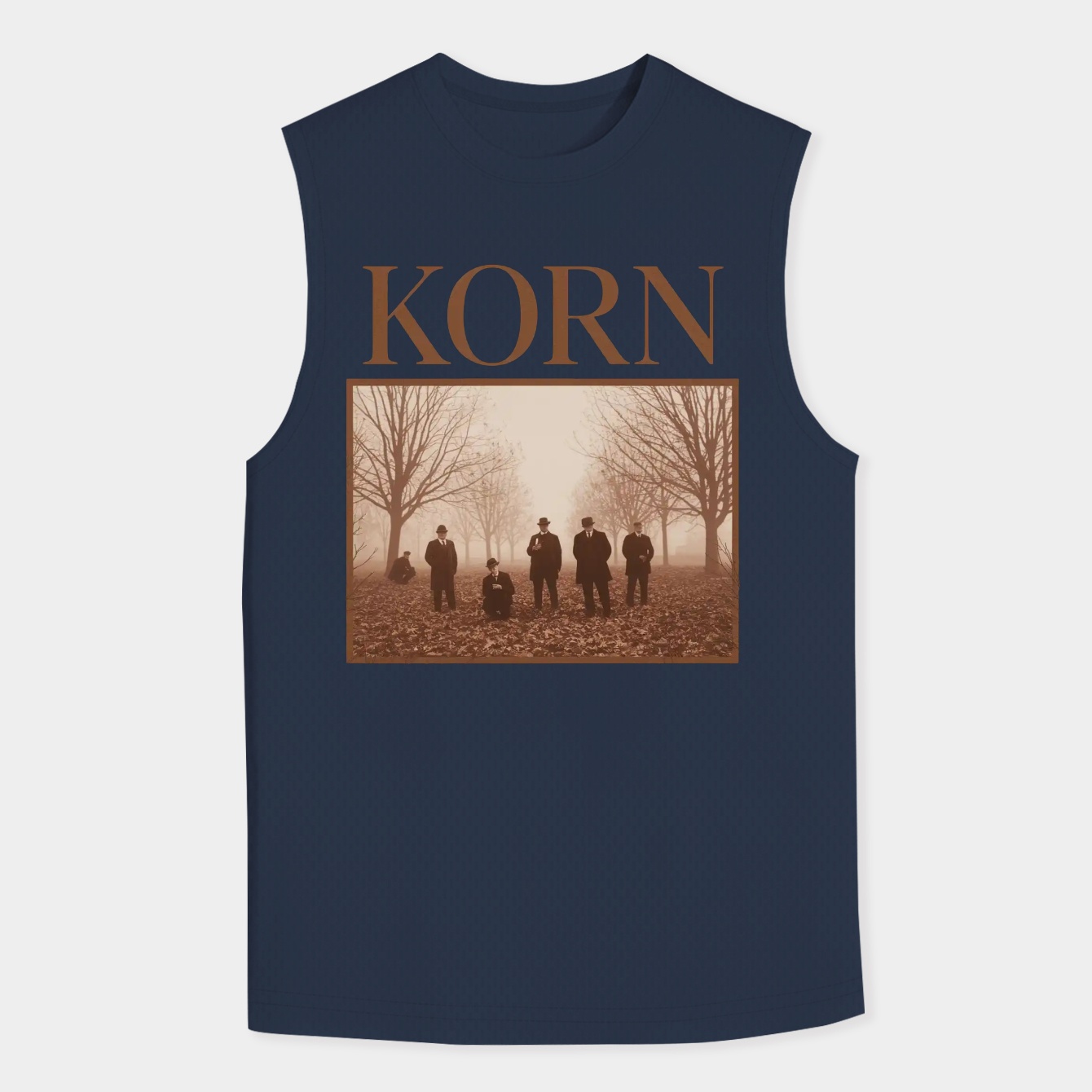 Korn Band Sepia Forest Scene