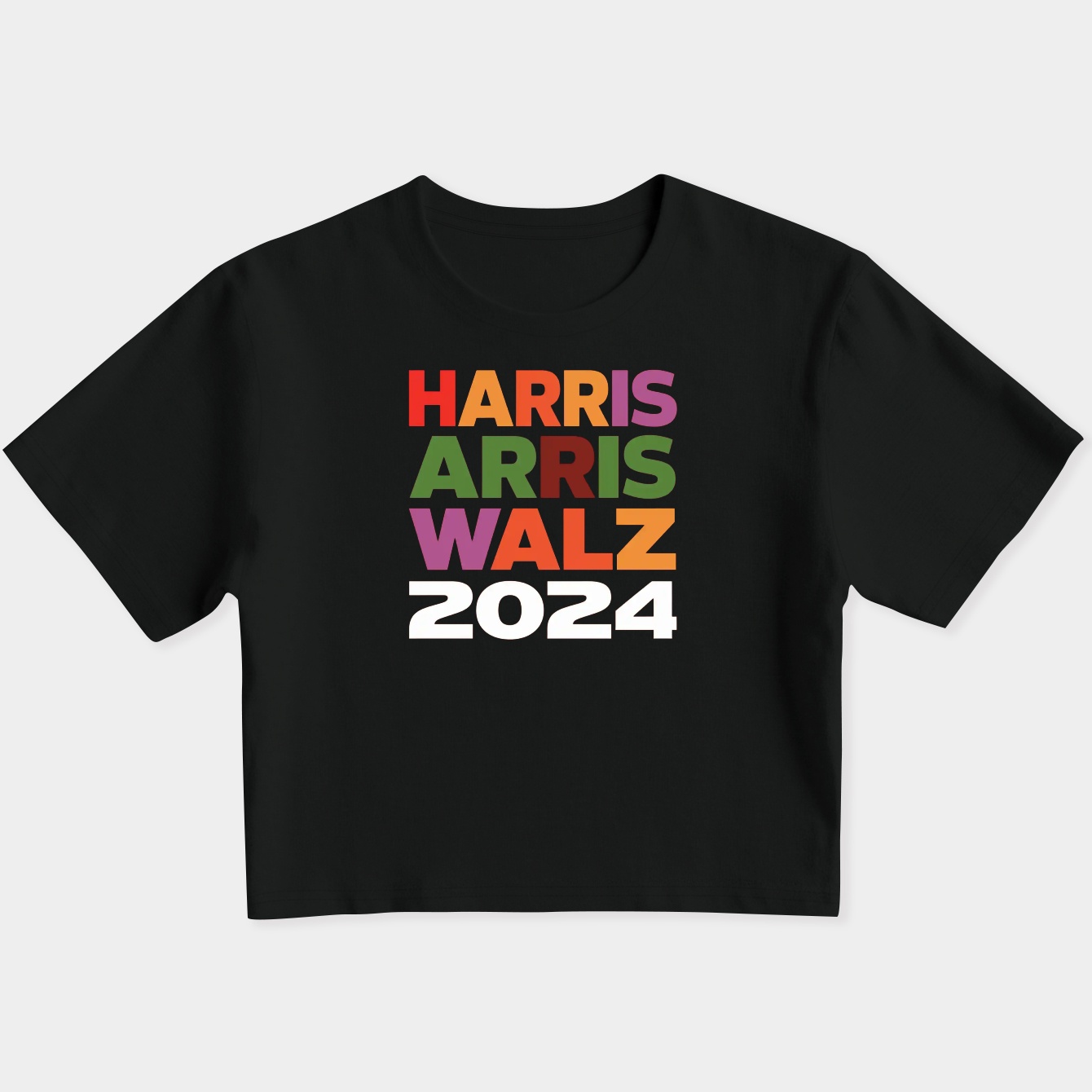 Harris Walz 2024 Women's Slim Fit Baby Tee