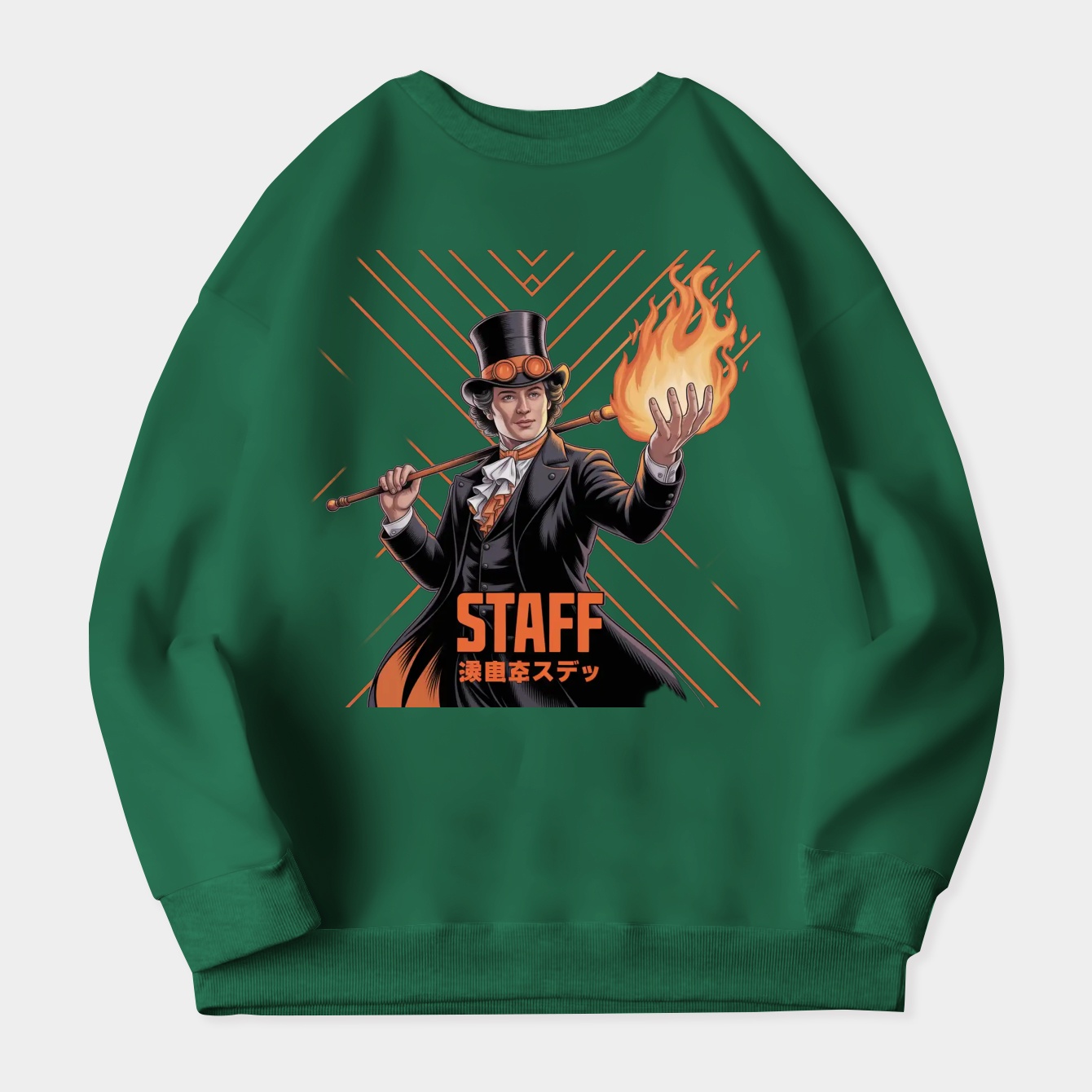 Sabo = One Piece = Fire Design Women's Plus Size Sweatshirt