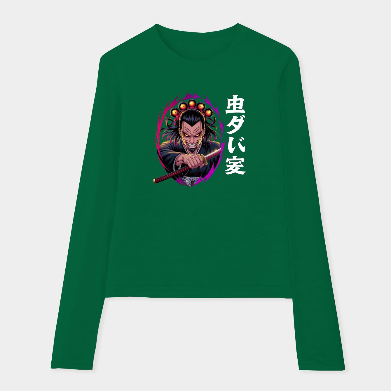 Kokushibo Upper Moon Demon Women's Soft Long Sleeve T-Shirt