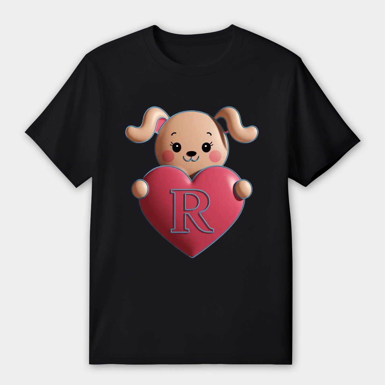 Cute Cinnamoroll Holding a Heart with Letter R Women's Premium Soft T-Shirt