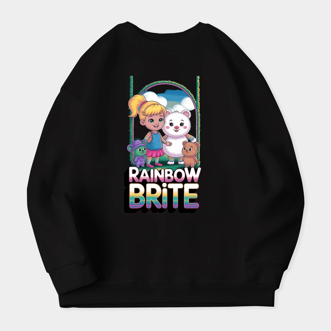 Rainbow Brite helper Women's Plus Size Sweatshirt