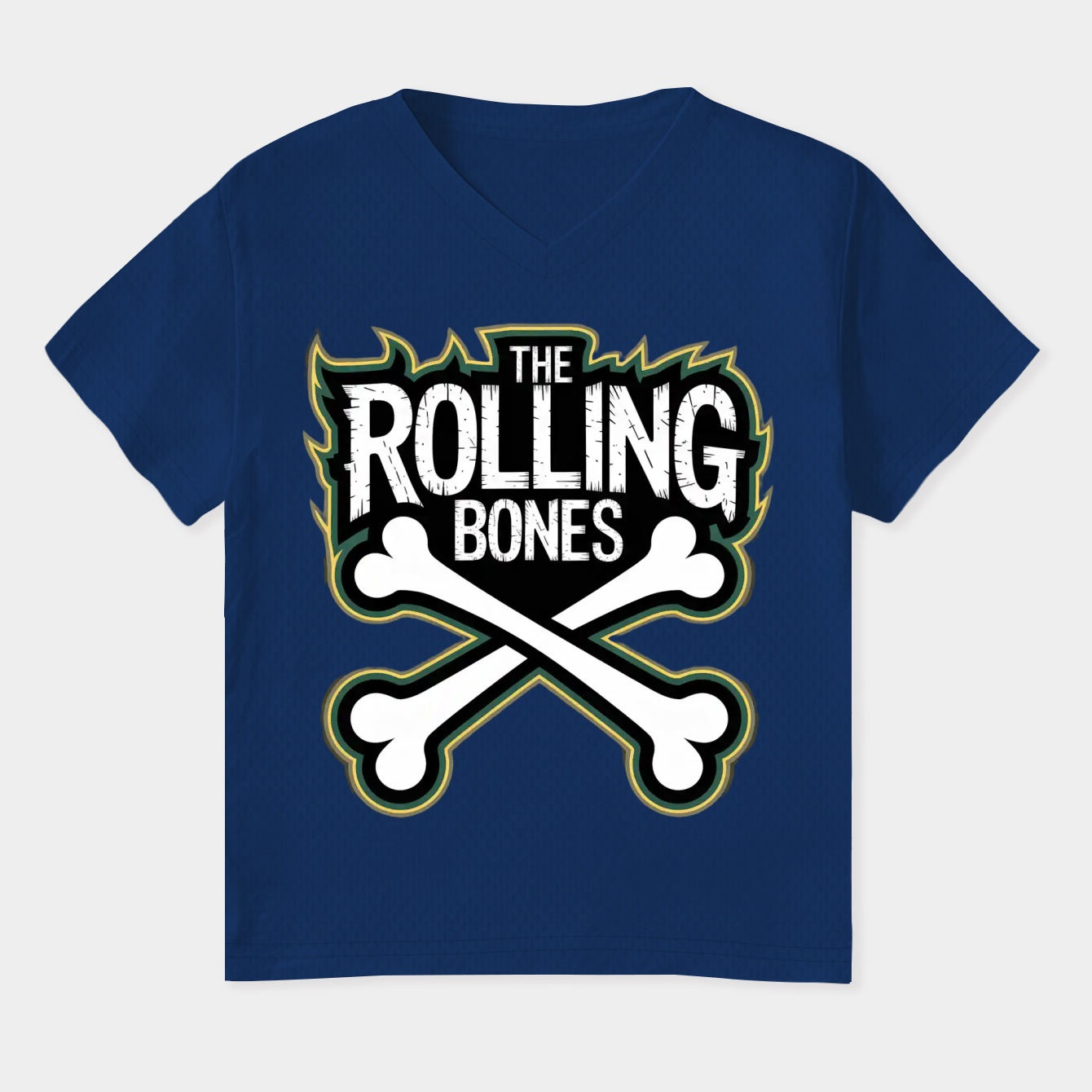 the rolling bones Women's Plus Size V-Neck T-Shirt