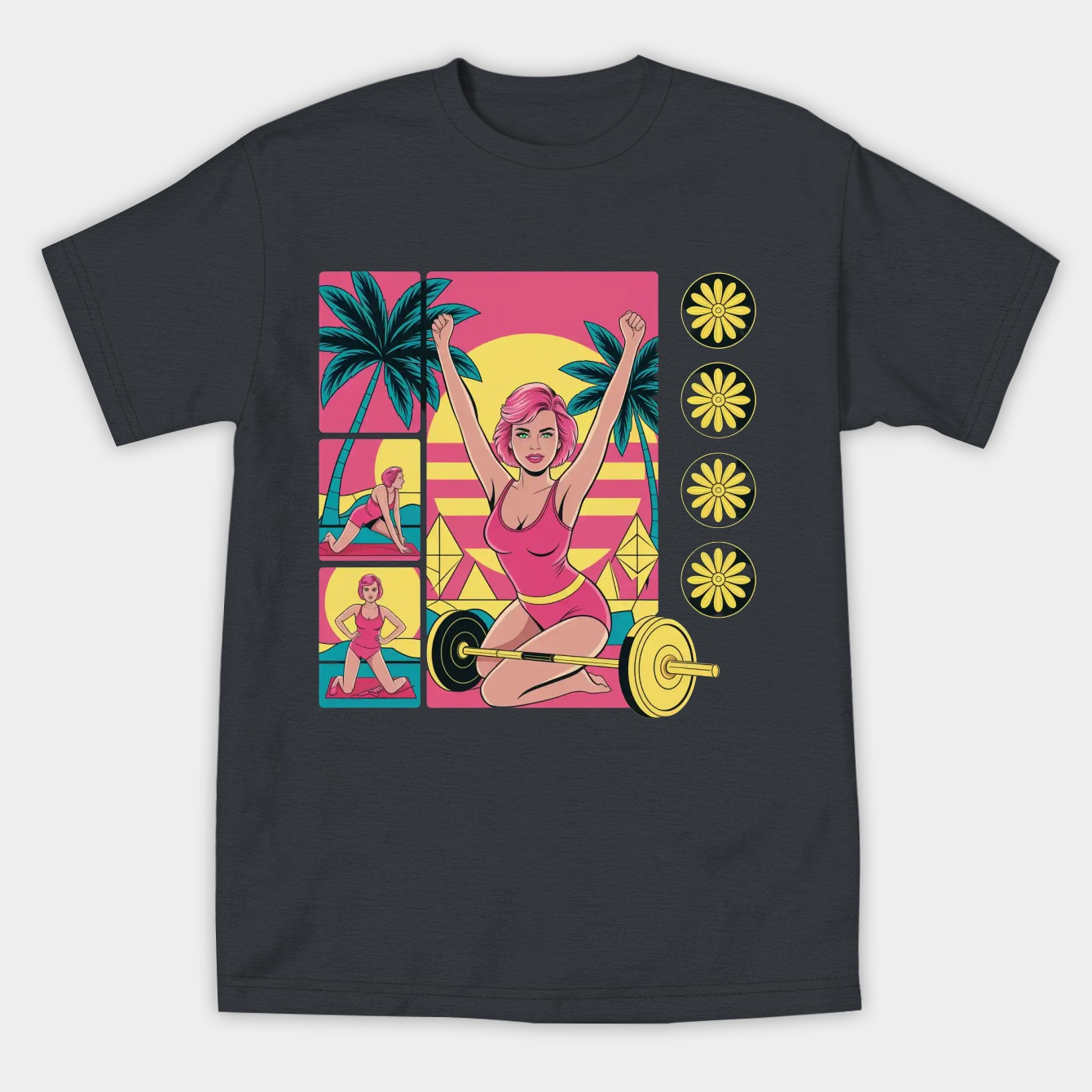 sakura haruno workout scene Women's Athletic Performance T-Shirt