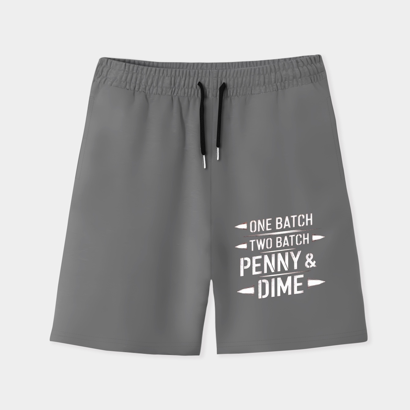 One Batch, Two Batch (White) Men's Quick-Dry Athletic Shorts