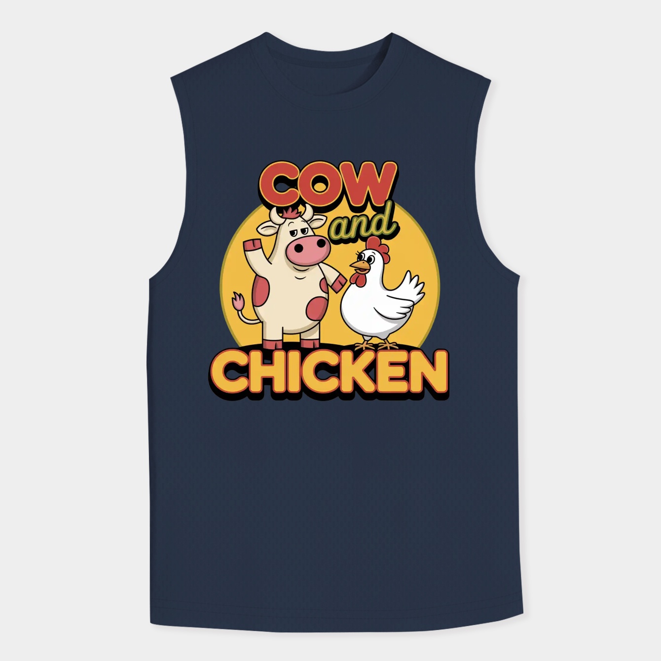 Cow and Chicken Men's Tank Top