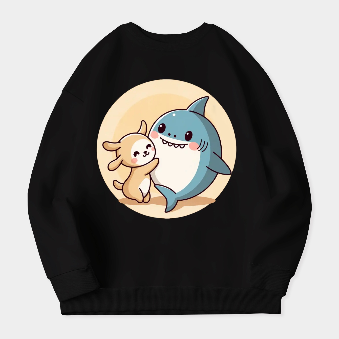 Cinnamoroll shark Women's Plus Size Sweatshirt
