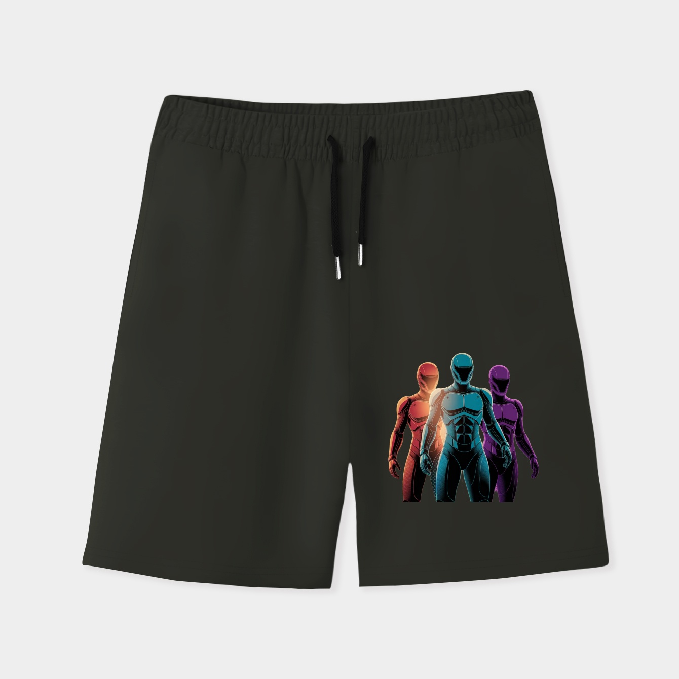 Eva Pilots Dark Pattern Men's Quick-Dry Athletic Shorts