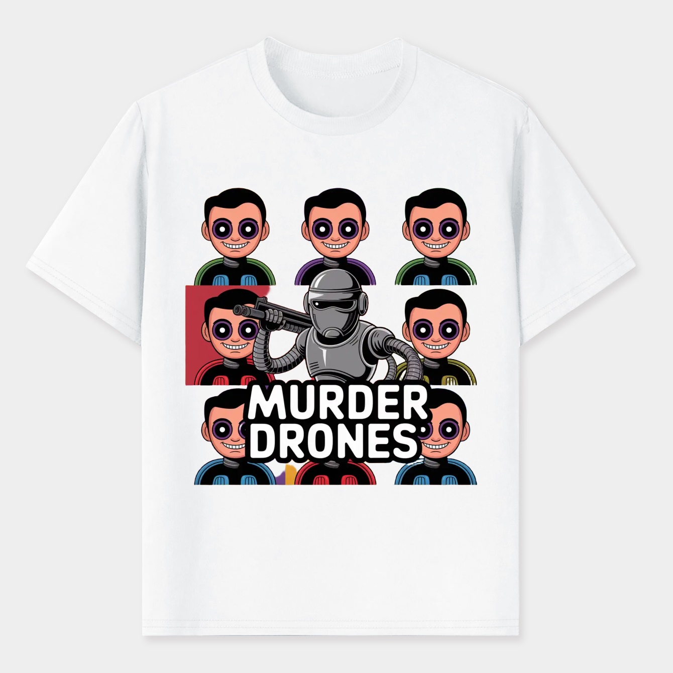 Murder Drones Character Grid Men's T-Shirt