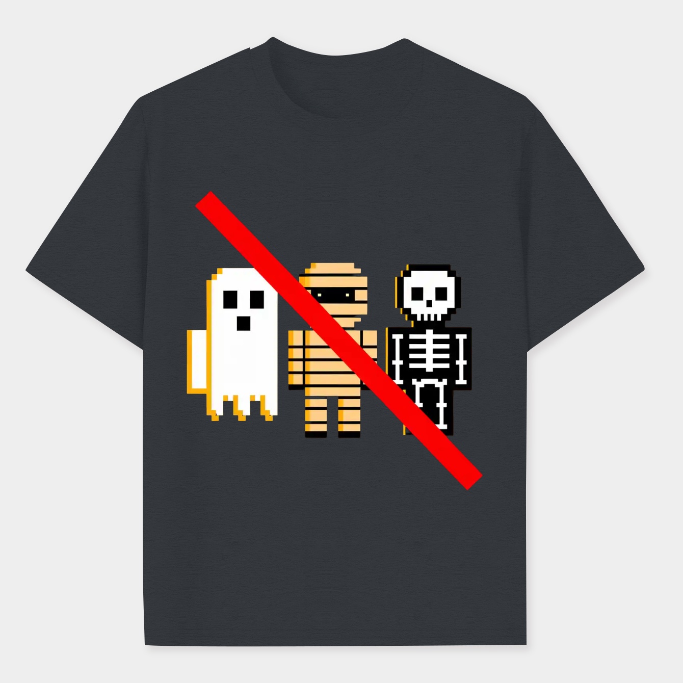 No Ghost Here! Halloween Men's Performance Athletic T-Shirt