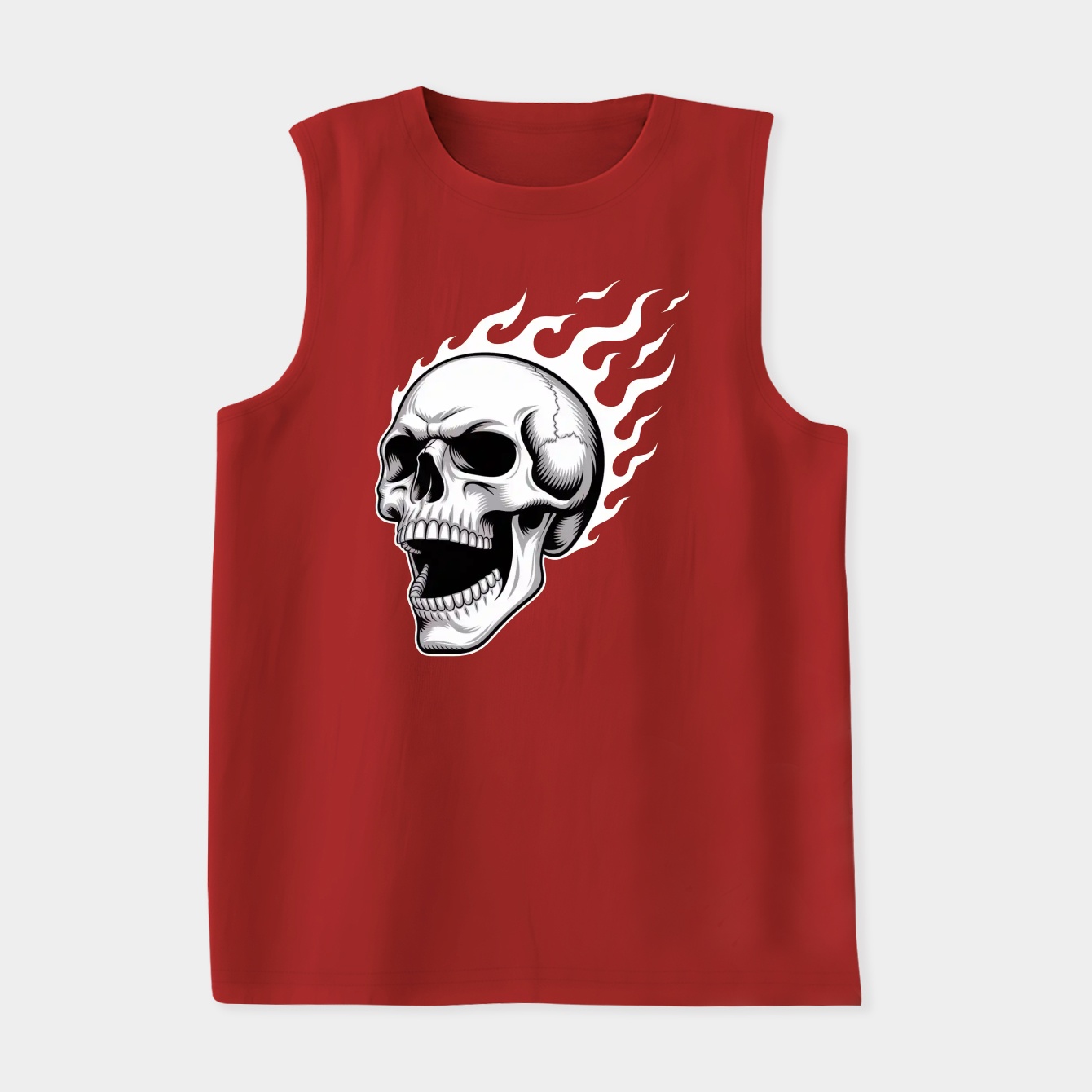 Ghost Rider Skull Flame Women's Soft Tank Top
