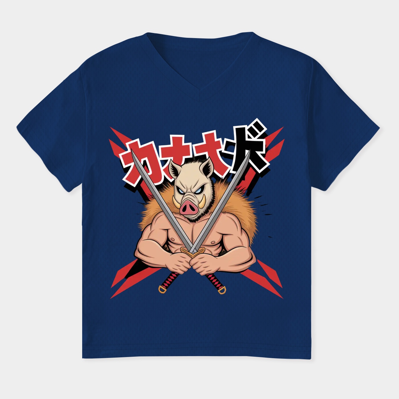 Zimmer Mann Demon Slayer Women's Plus Size V-Neck T-Shirt