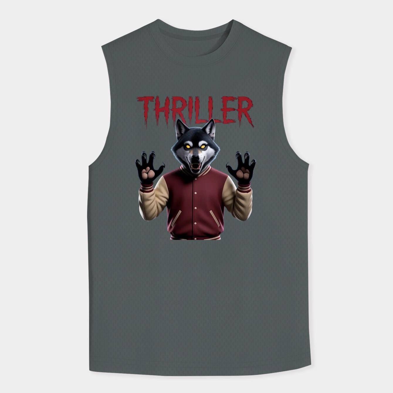 Thrilla Wolf Men's Big & Tall Tank Top