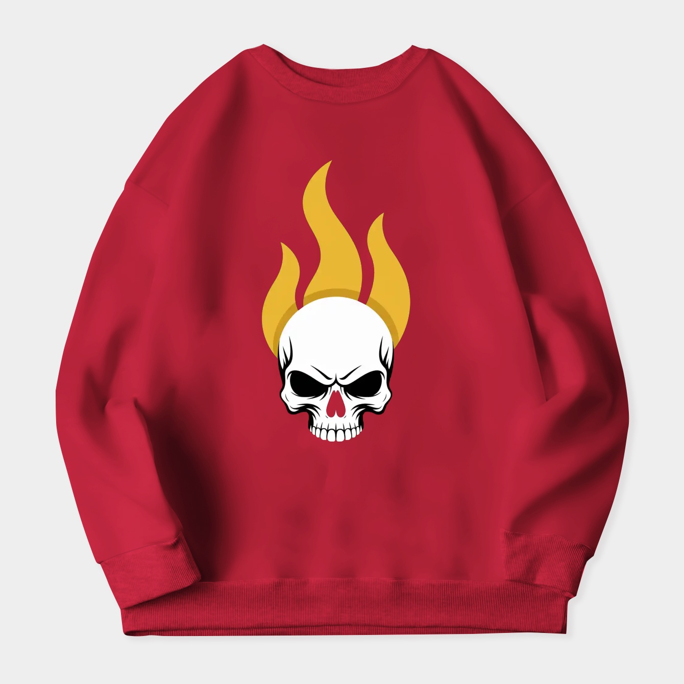 Ghost Rider Skull Flame Women's Plus Size Sweatshirt
