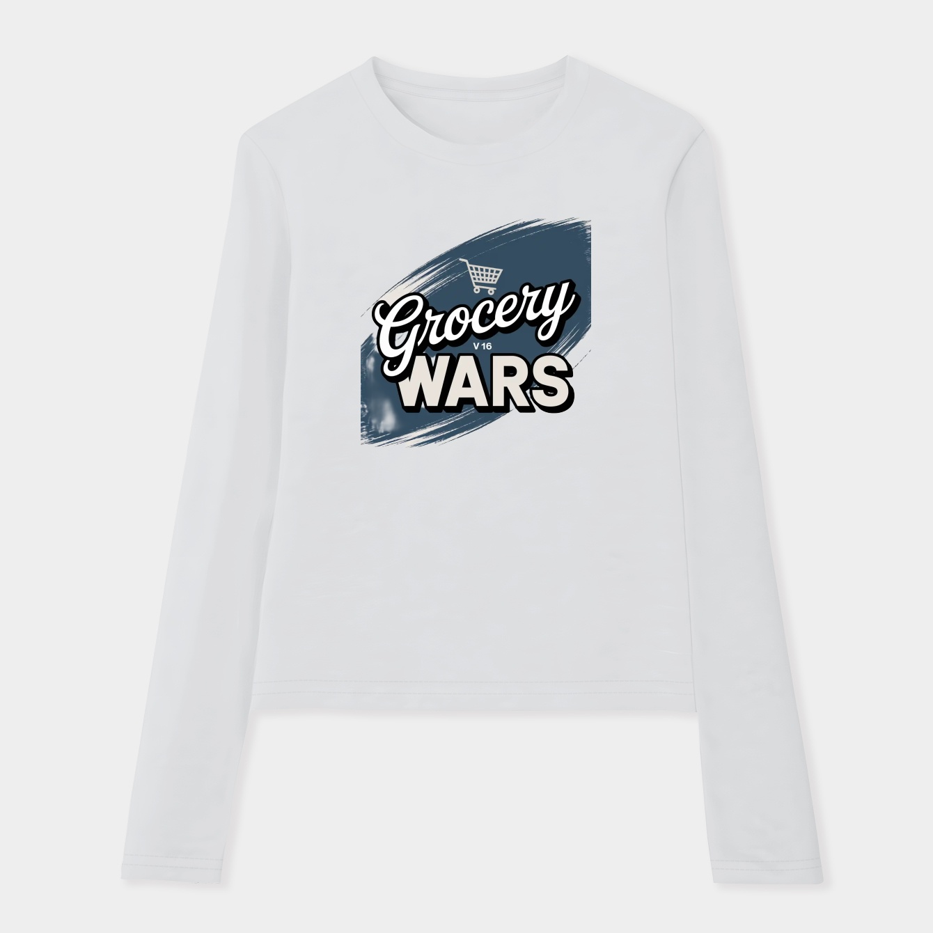 Retro Grocery Wars Logo Women's Soft Long Sleeve T-Shirt