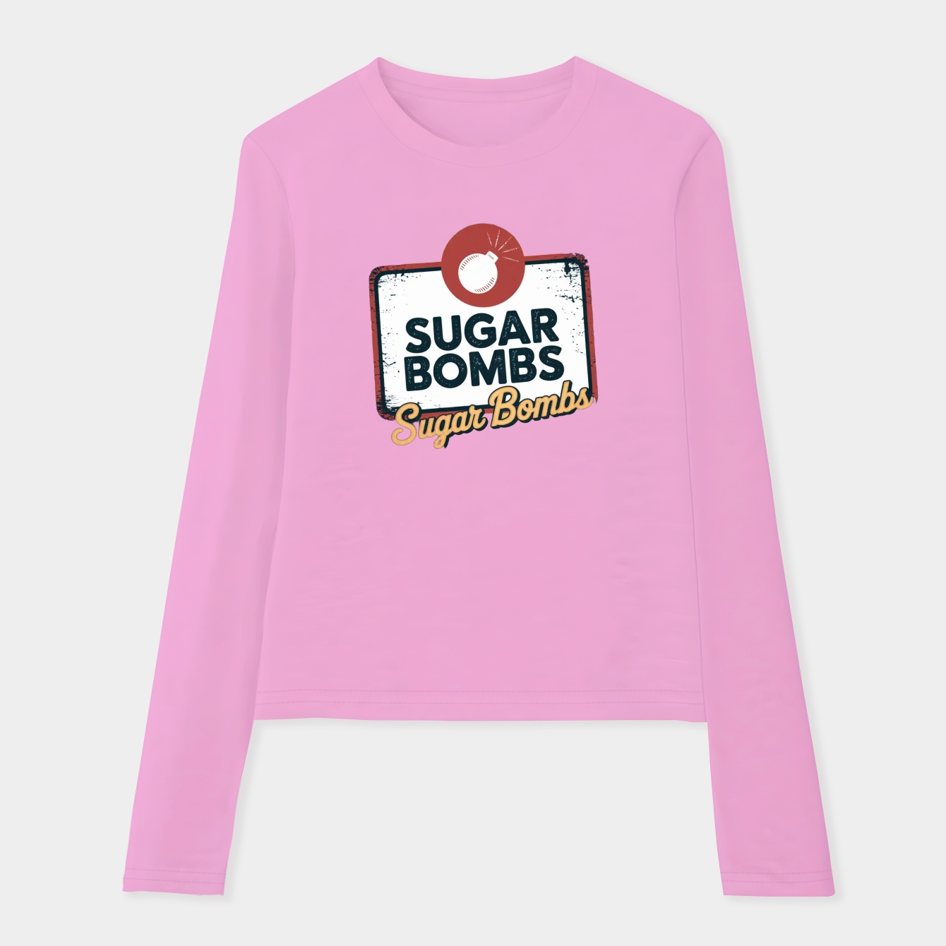 Worn Sugar Bombs Logo Women's Soft Long Sleeve T-Shirt