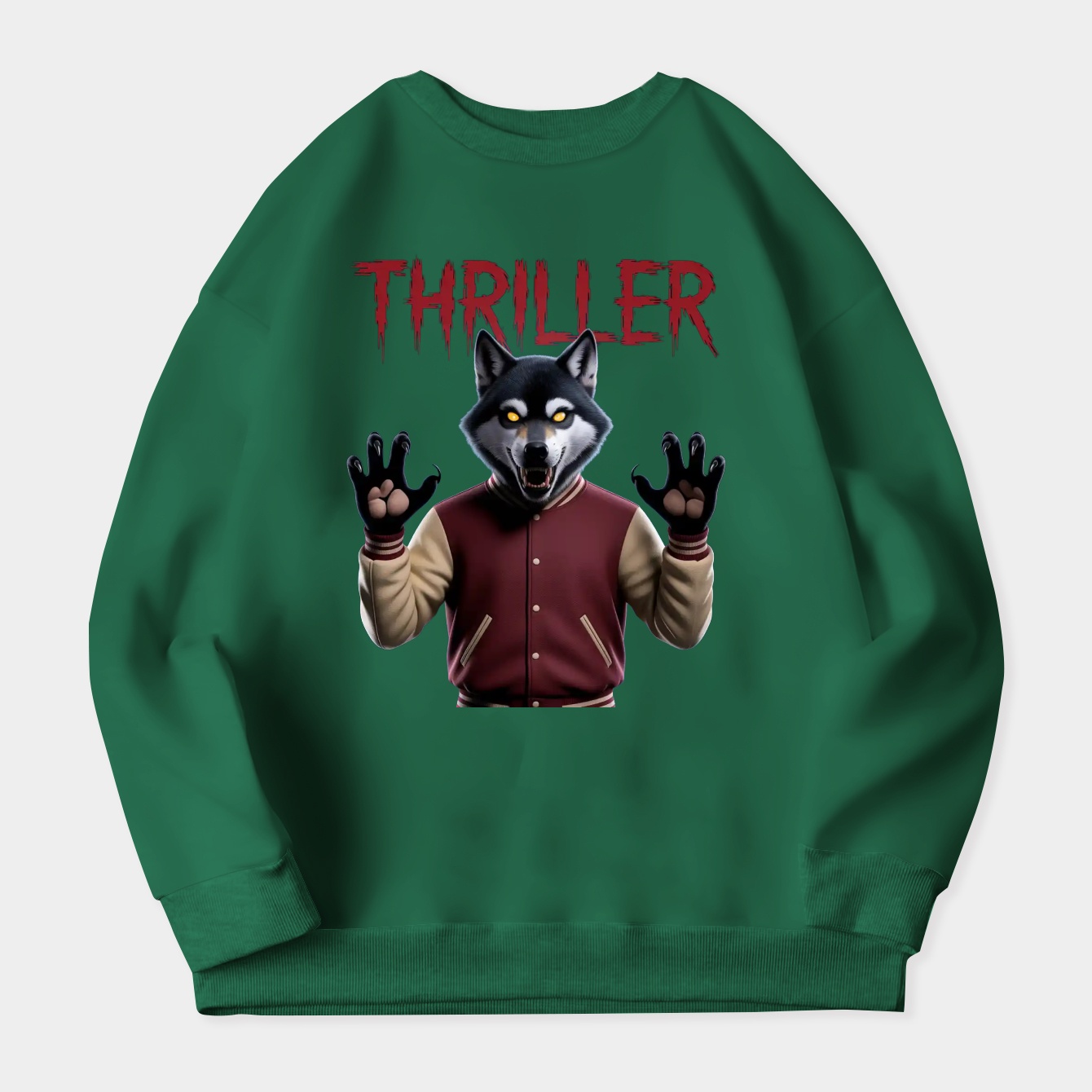 Thrilla Wolf Women's Plus Size Sweatshirt