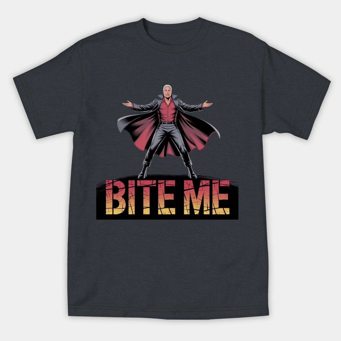 Spike from Buffy Bite Me Women's Athletic Performance T-Shirt