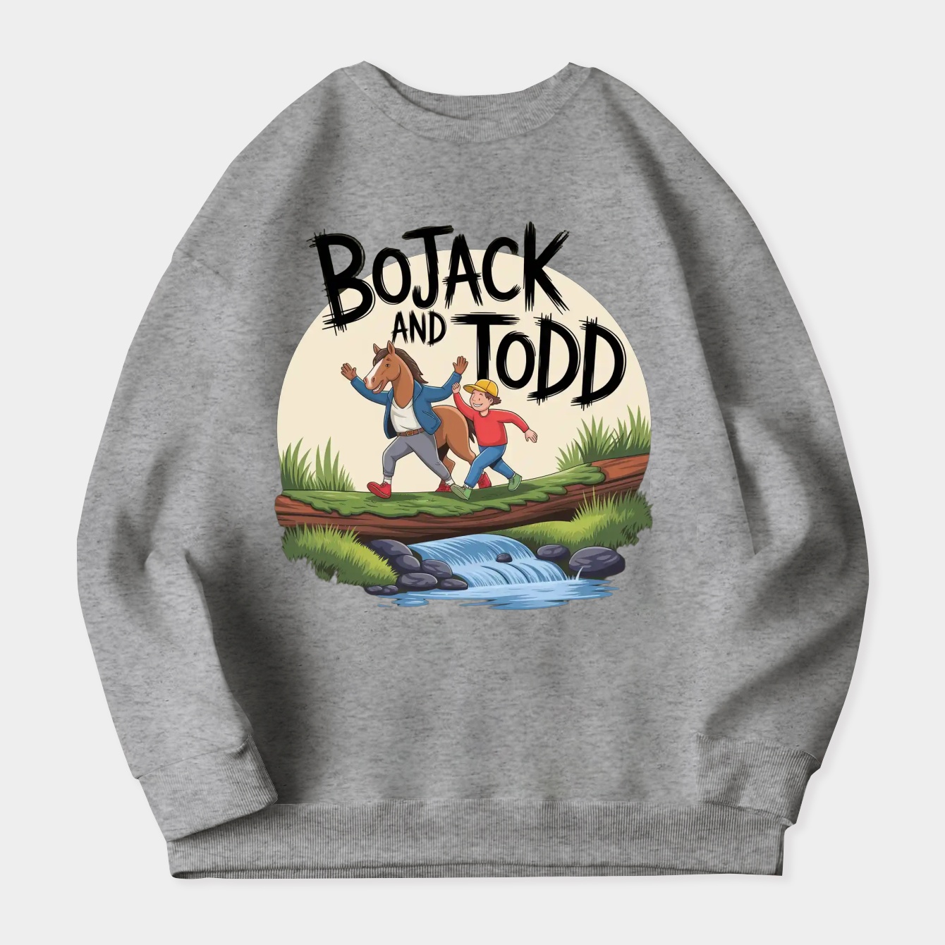 Bojack and Todd Women's Crewneck Sweatshirt