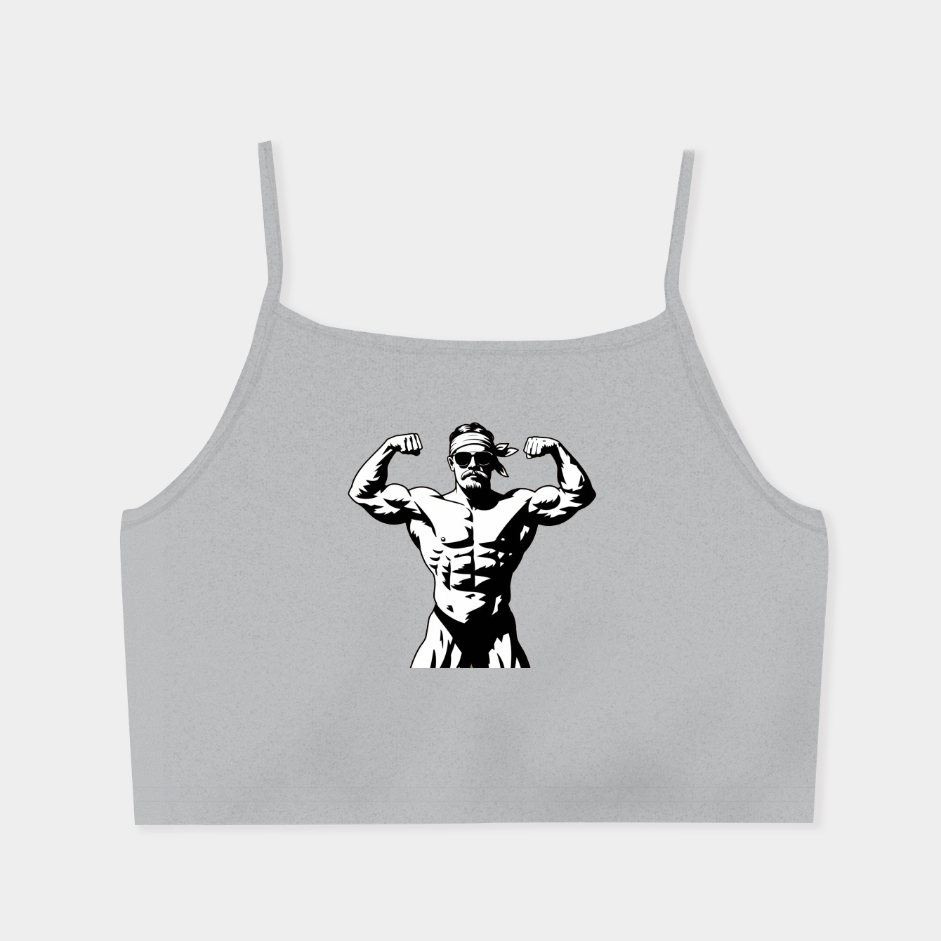 hulk hogan flexing pose Women's  Spaghetti Strap Tank Top