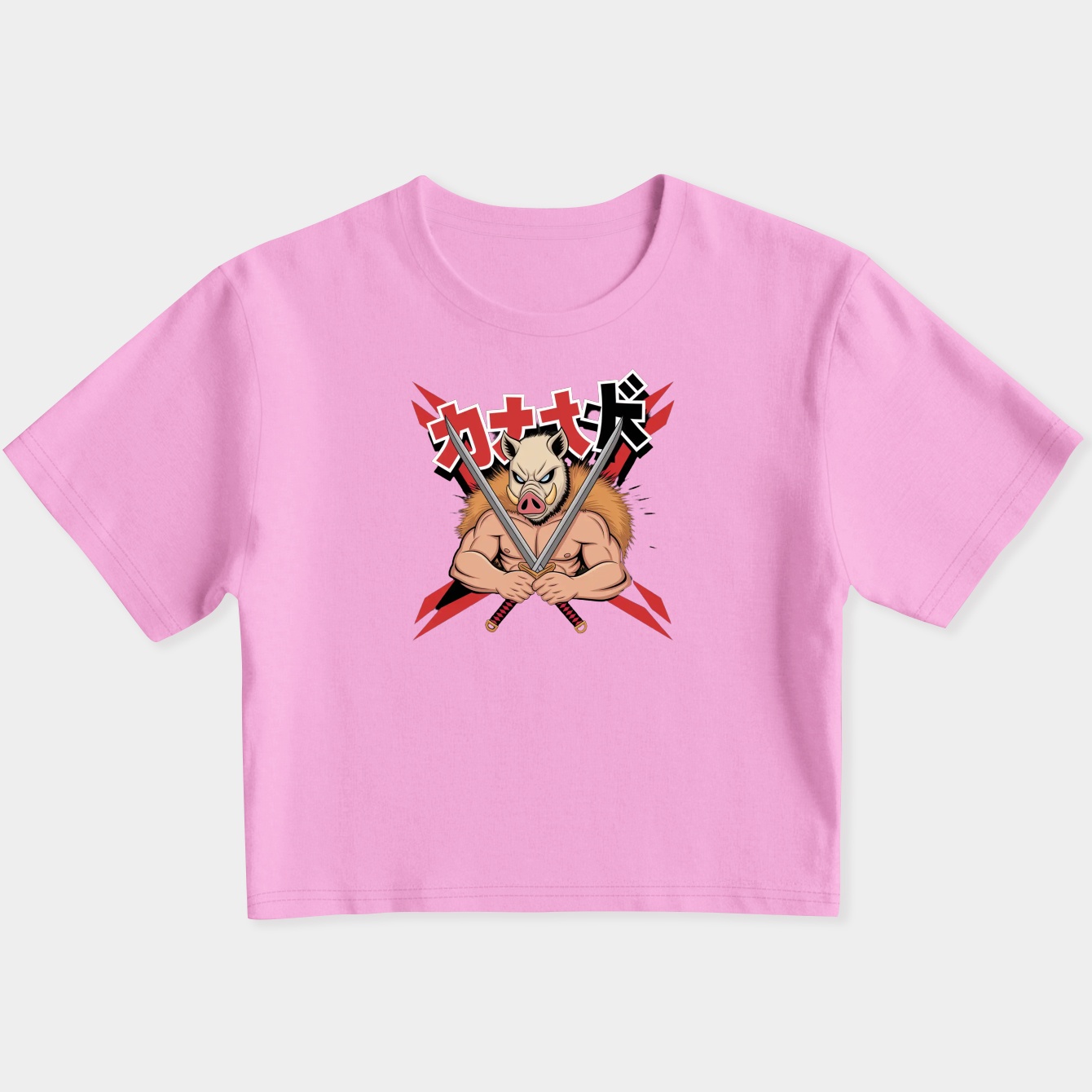 Zimmer Mann Demon Slayer Women's Slim Fit Baby Tee