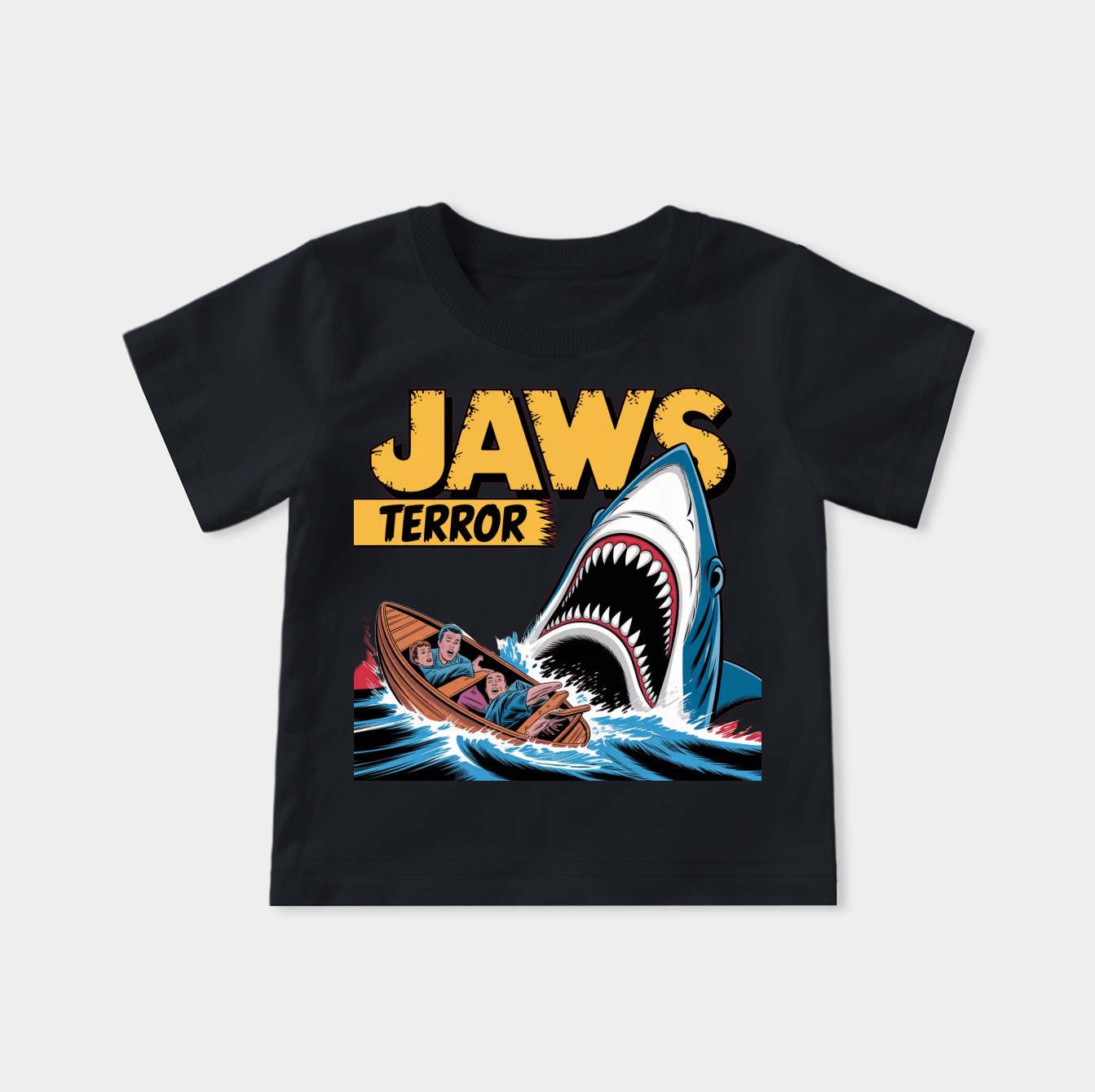Jaws Terror Attack Comic Cover Youth Classic T-Shirt
