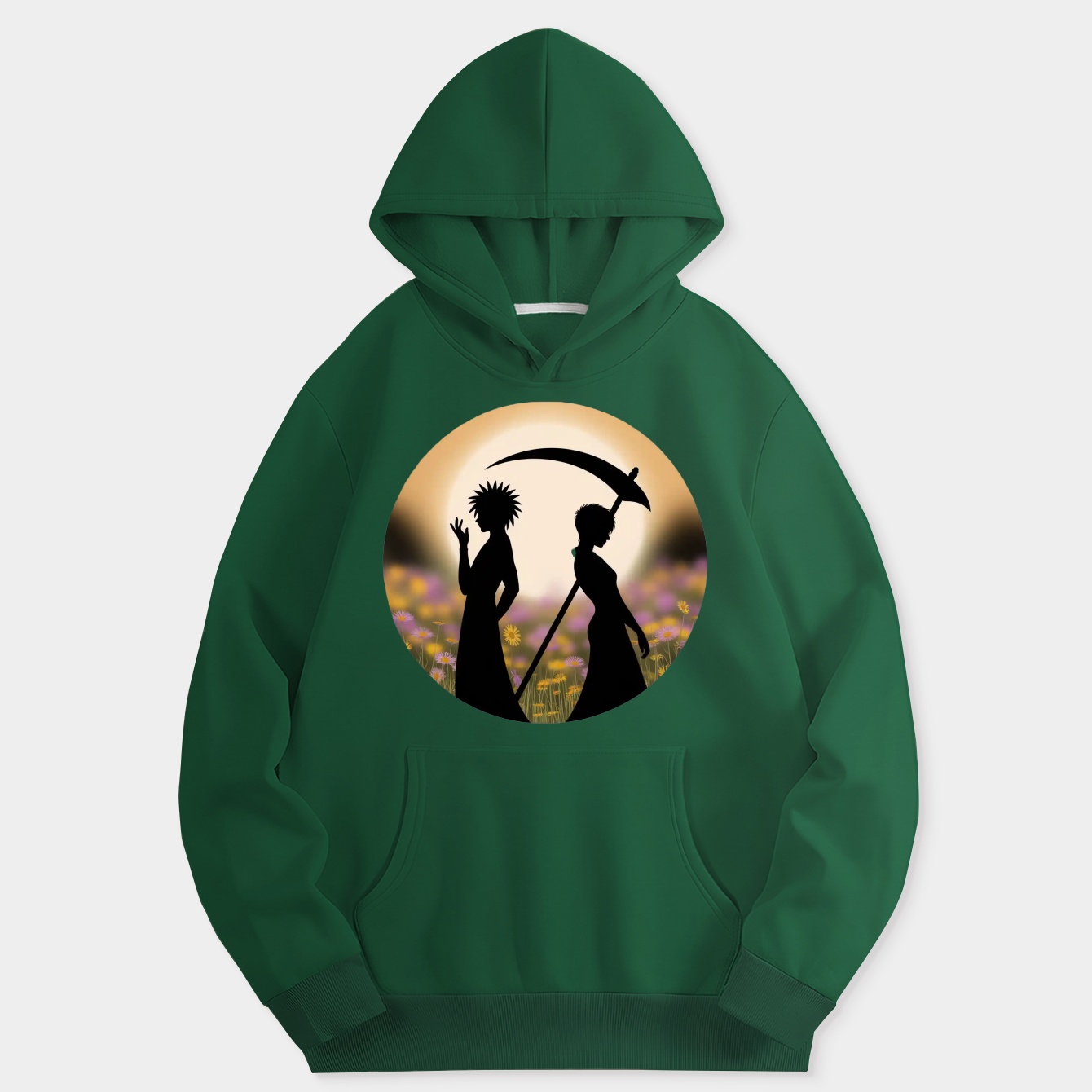 Scribble HxH Silhouette Circle Women's Hoodie