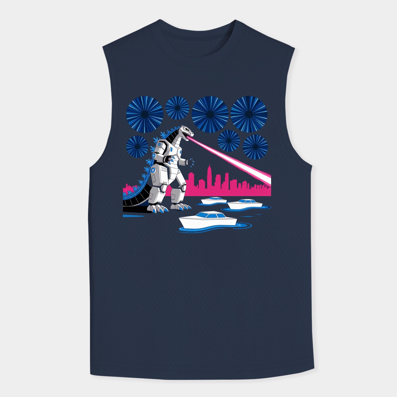 Godzilla Mechagodzilla Men's Big & Tall Tank Top