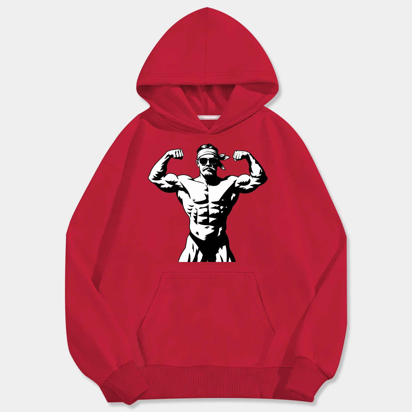 hulk hogan flexing pose Men's Big & Tall Hoodie