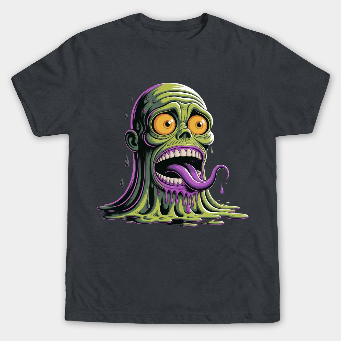 Gross Ghost Creature Design Men's Big & Tall T-shirt