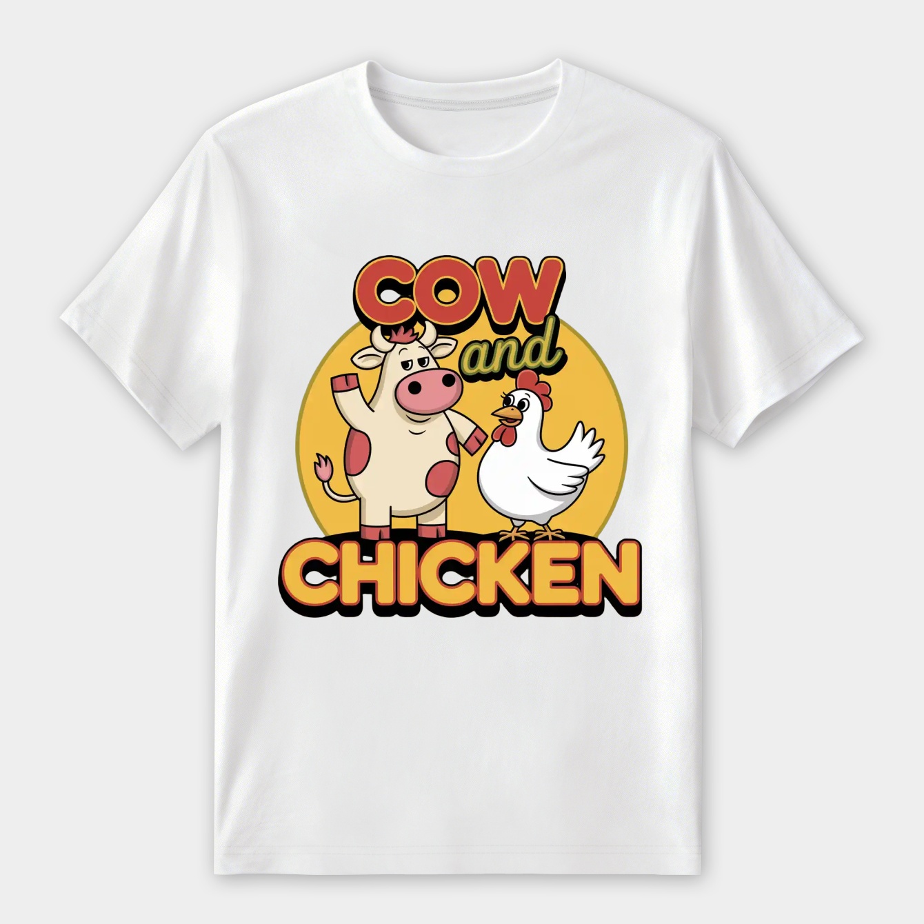 Cow and Chicken Women's Premium Soft T-Shirt