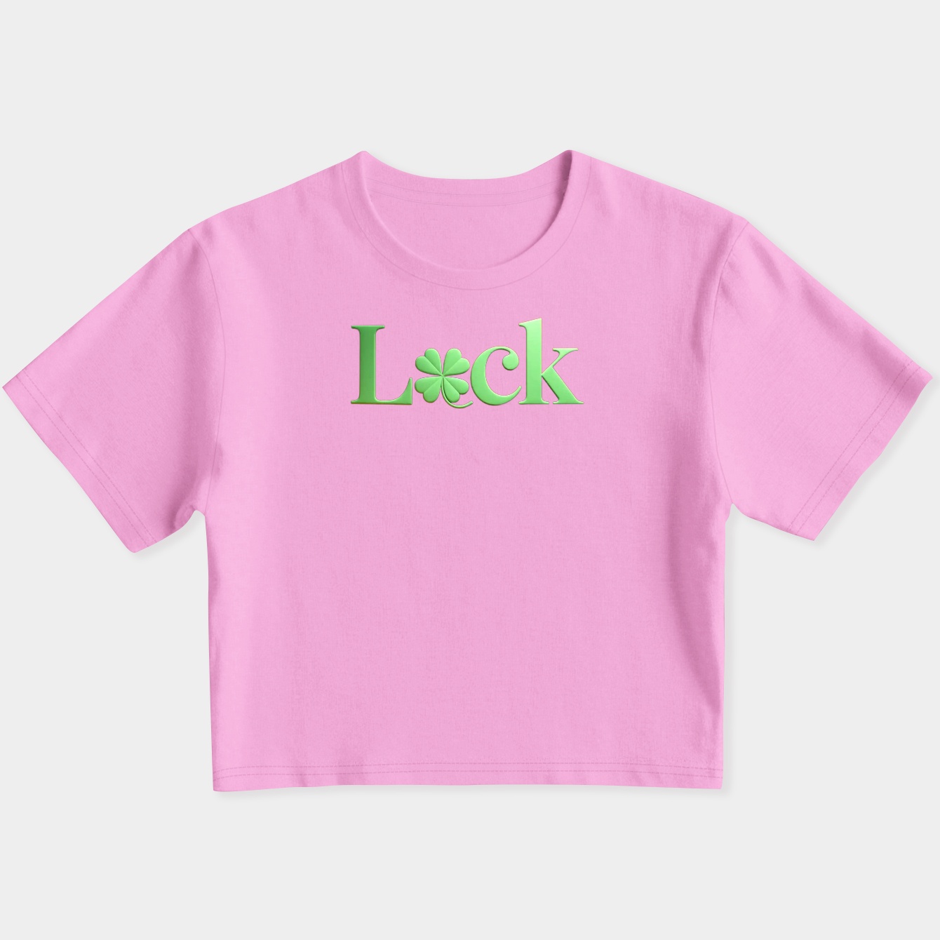 Pop Luck Women's Slim Fit Baby Tee