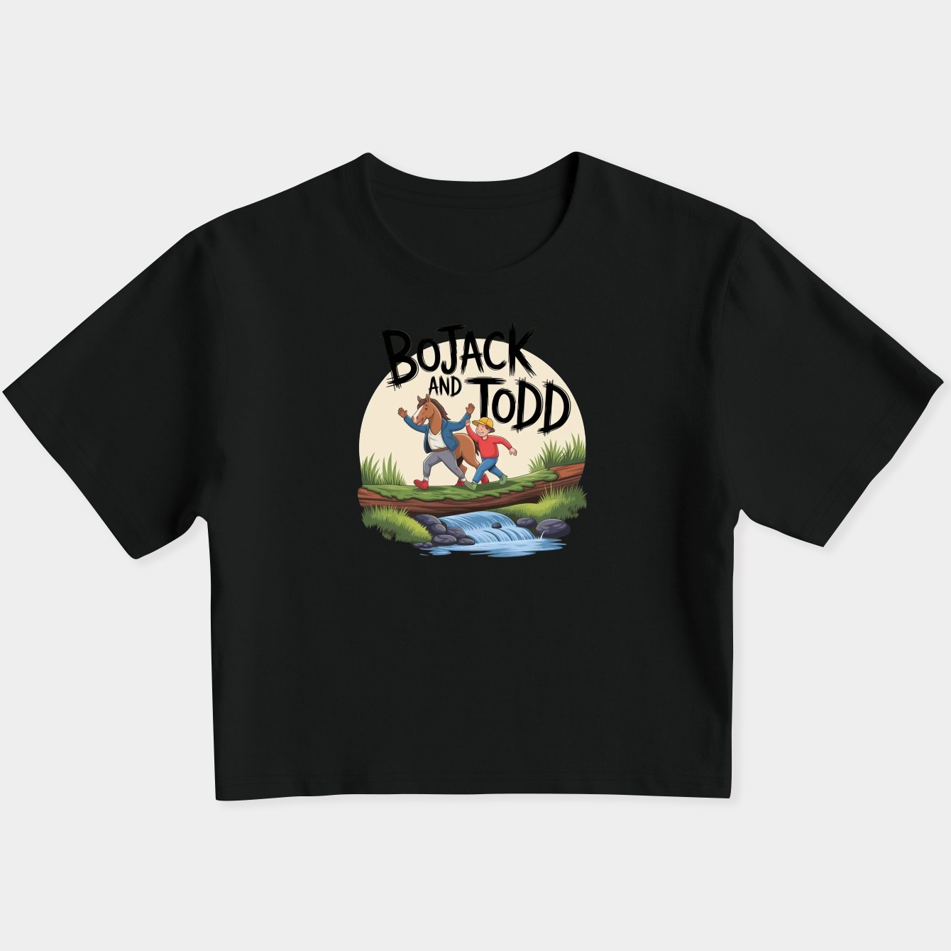 Bojack and Todd Women's Slim Fit Baby Tee