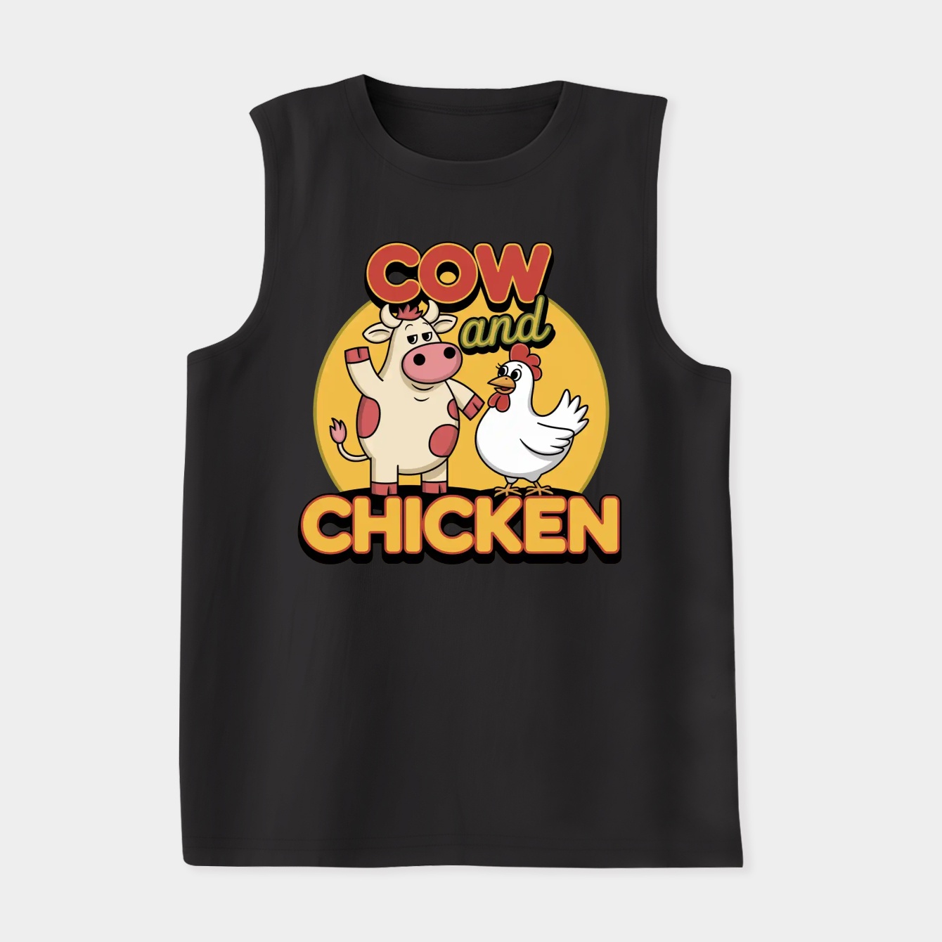Cow and Chicken Women's Soft Tank Top