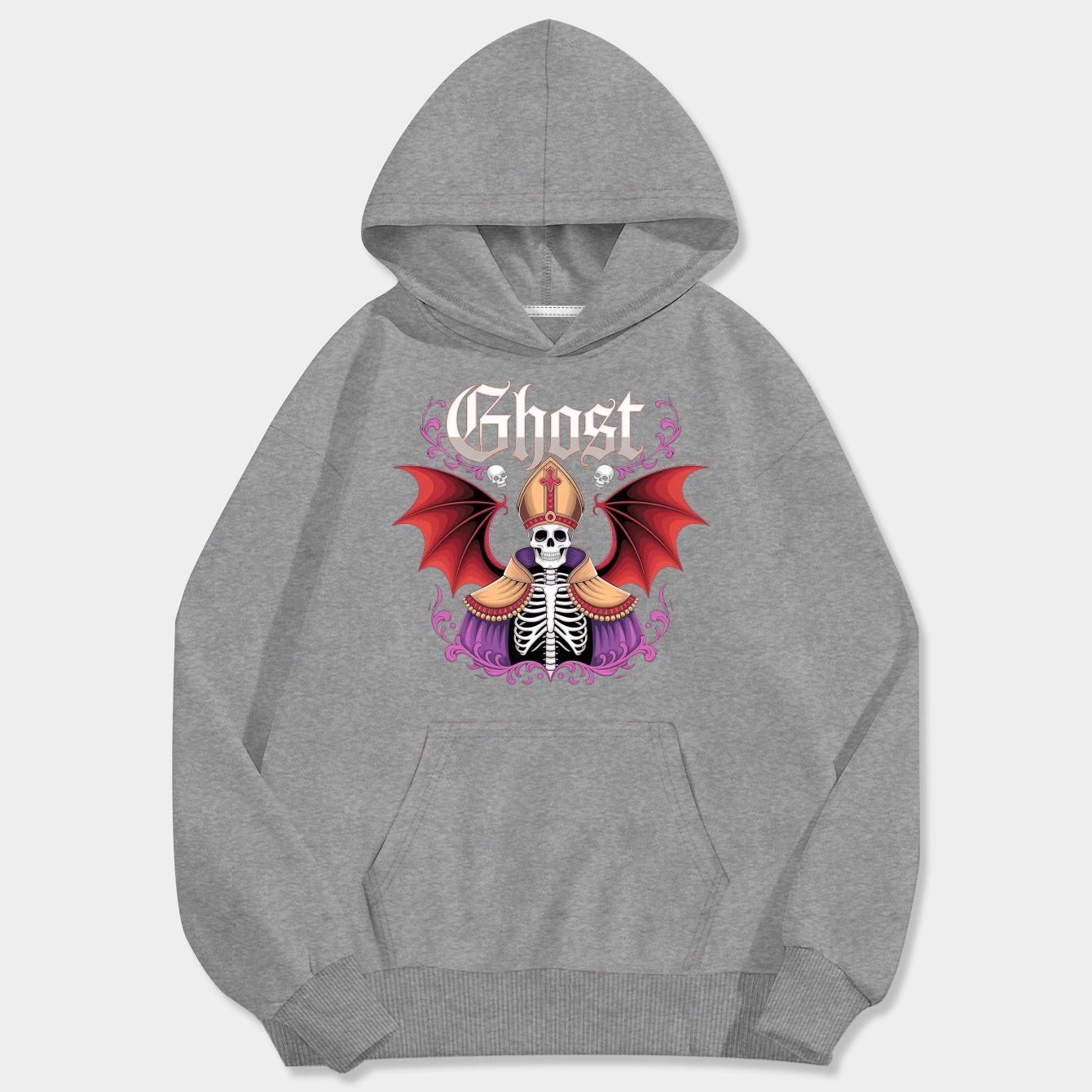 Ghost – Dark Melodic Rock Design Men's Big & Tall Hoodie