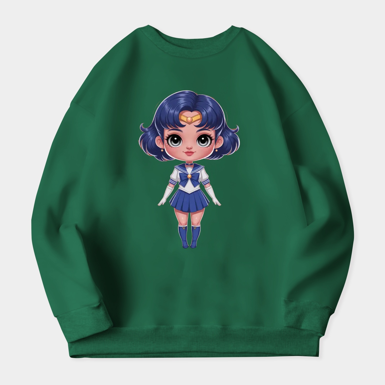 Sailor Mercury Chibi Women's Plus Size Sweatshirt