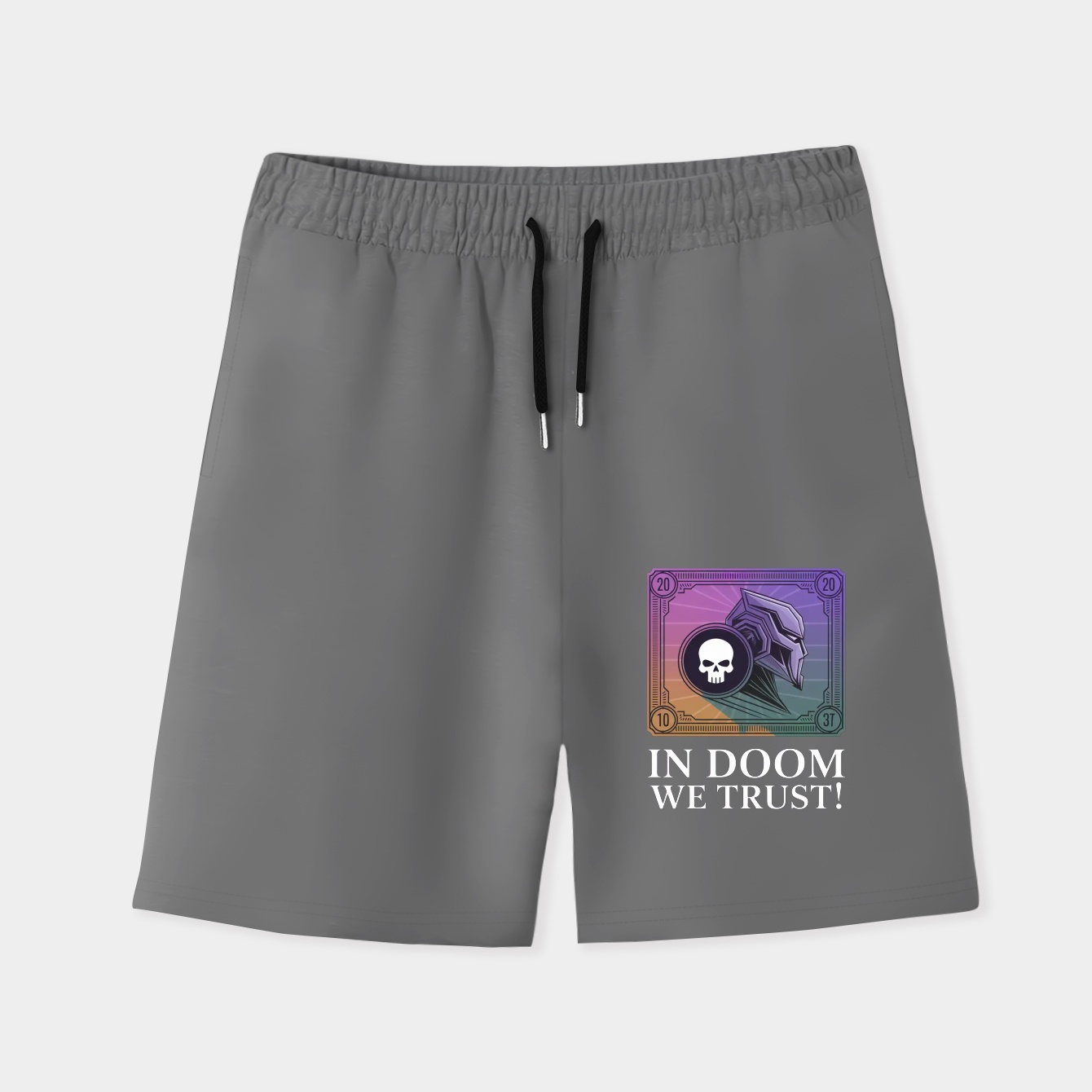 In Doom We Trust! Men's Quick-Dry Athletic Shorts