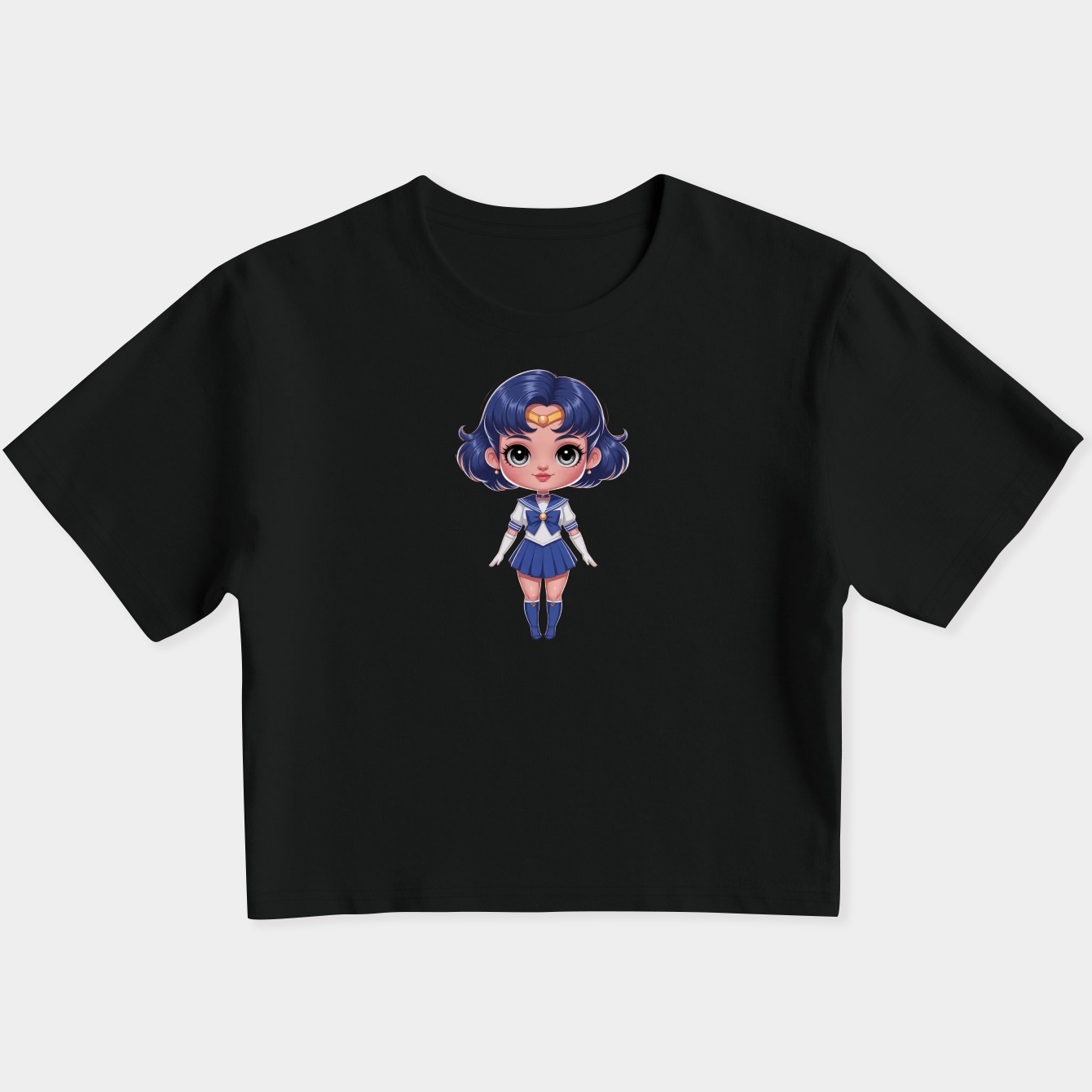 Sailor Mercury Chibi Women's Slim Fit Baby Tee