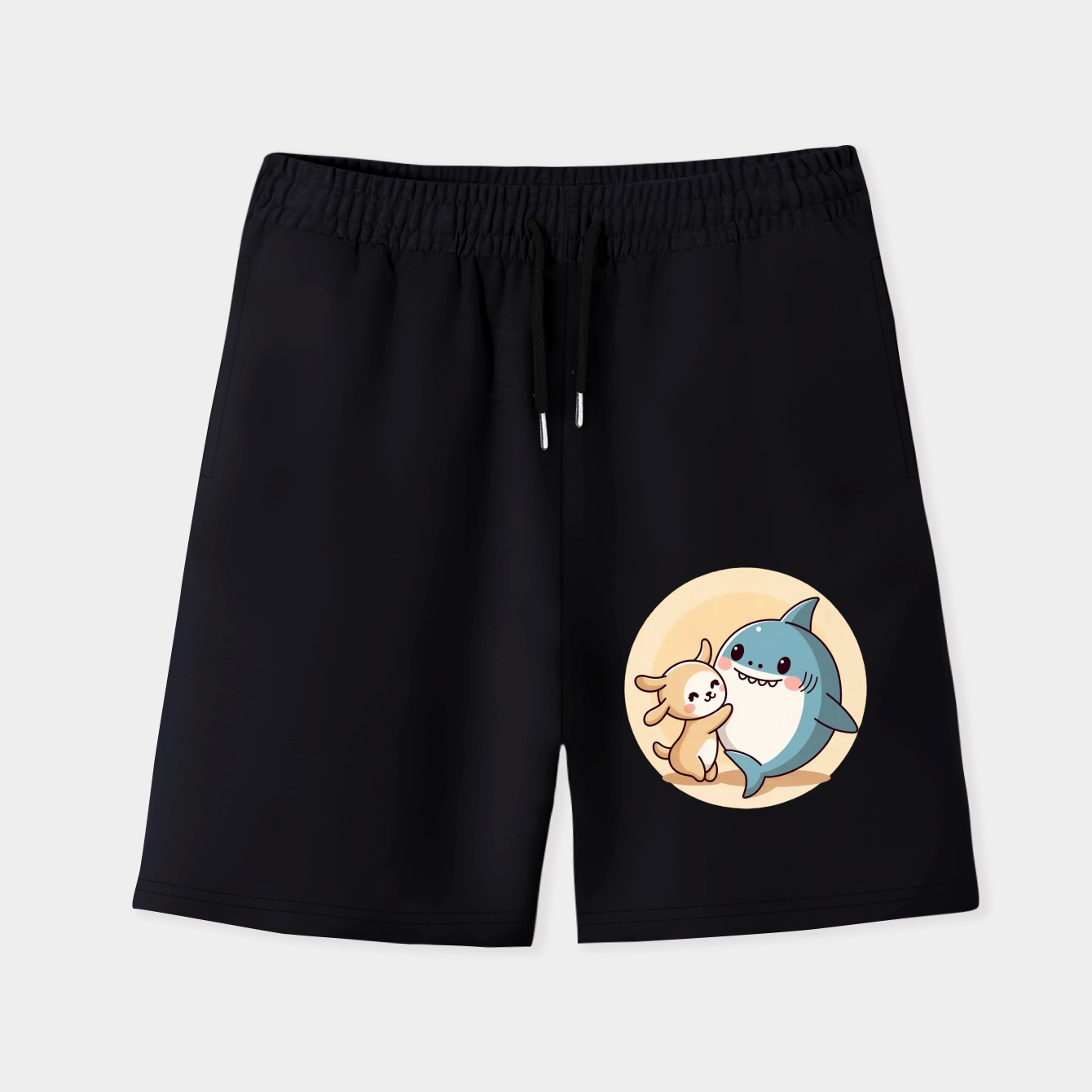Cinnamoroll shark Men's Quick-Dry Athletic Shorts
