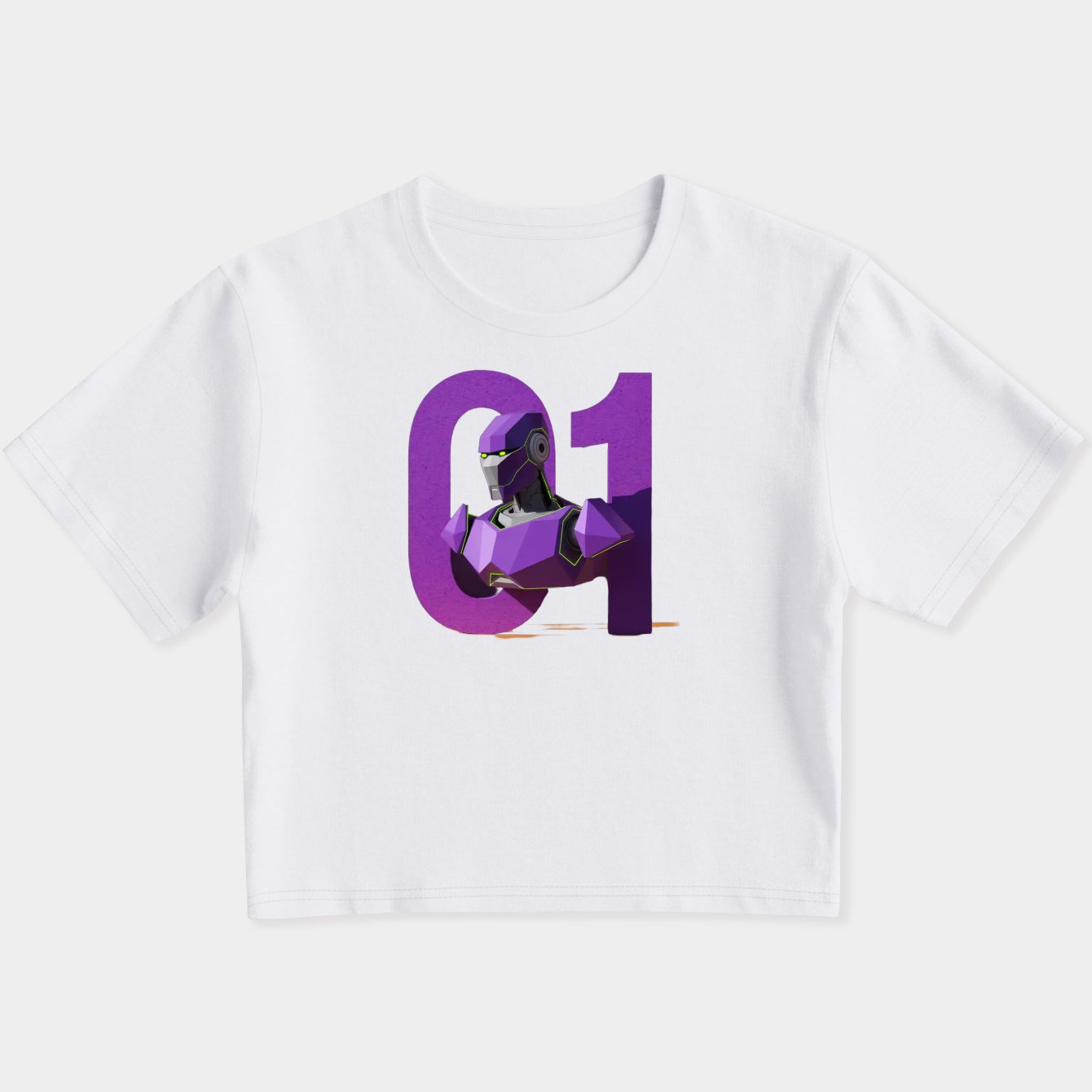 EVA Unit Number 01 Women's Slim Fit Baby Tee