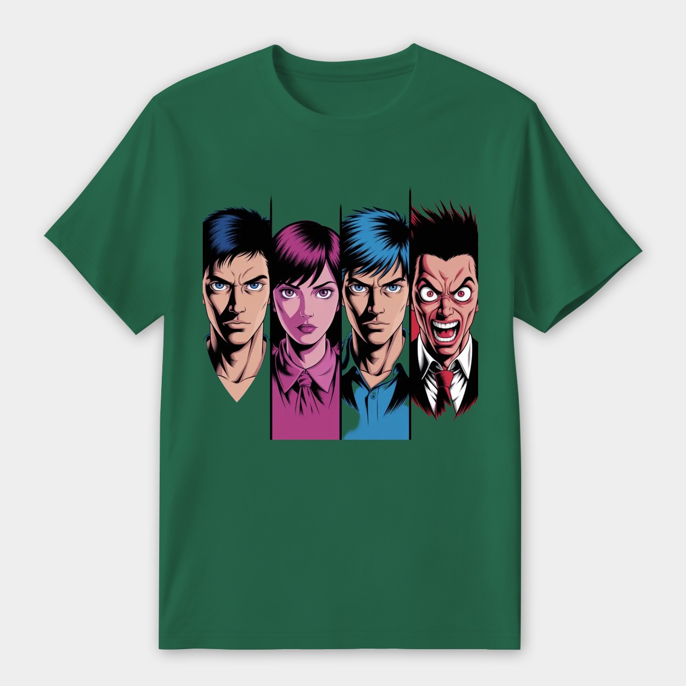 Dandadan Anime Faces Pop Art Women's Premium Soft T-Shirt