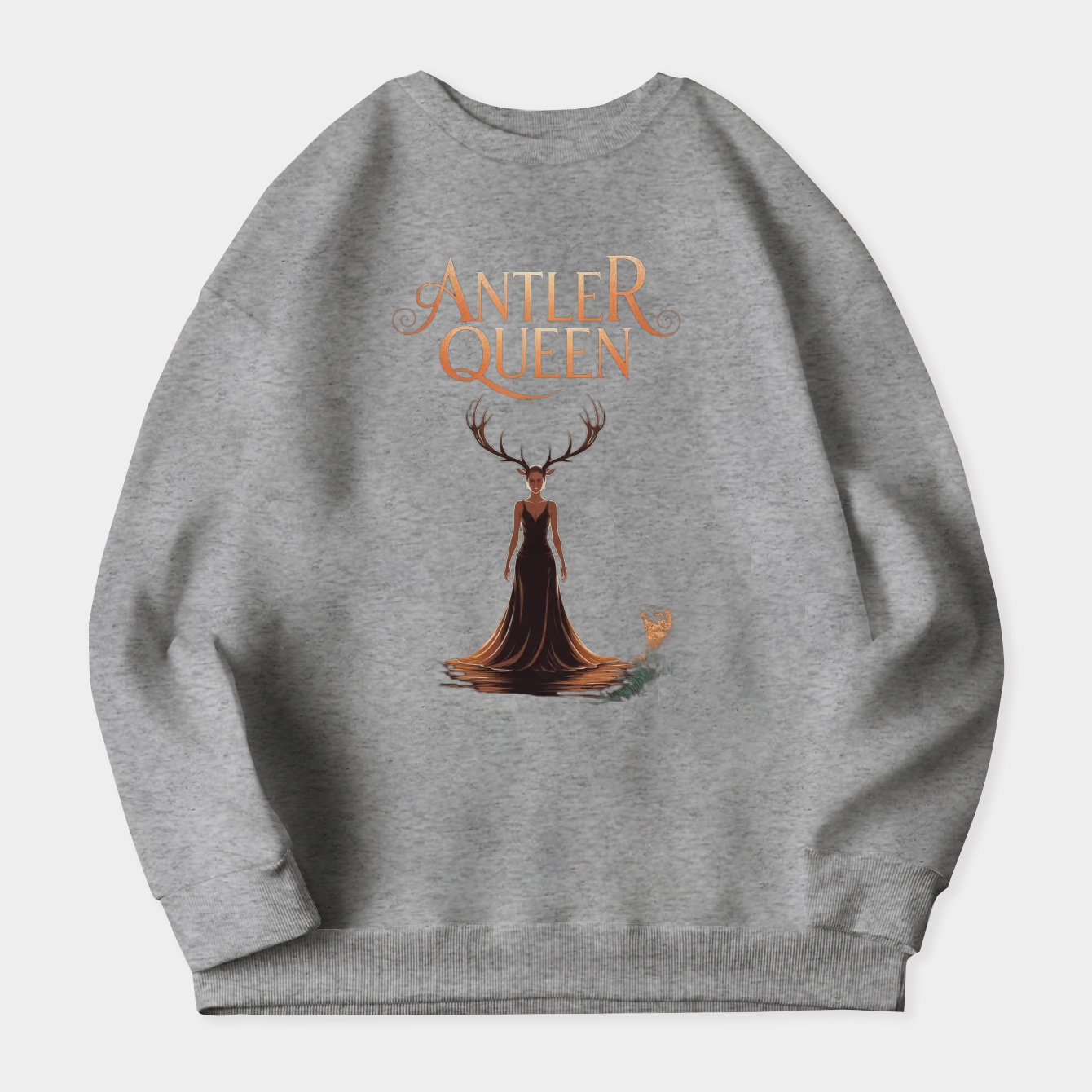 antler queen Women's Crewneck Sweatshirt