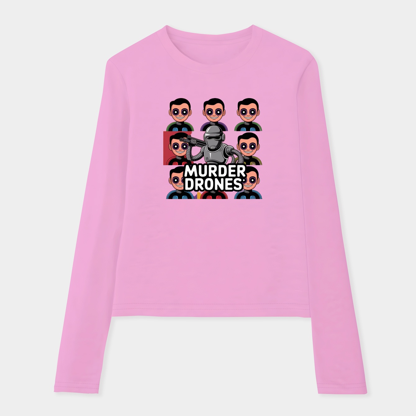 Murder Drones Character Grid Women's Soft Long Sleeve T-Shirt