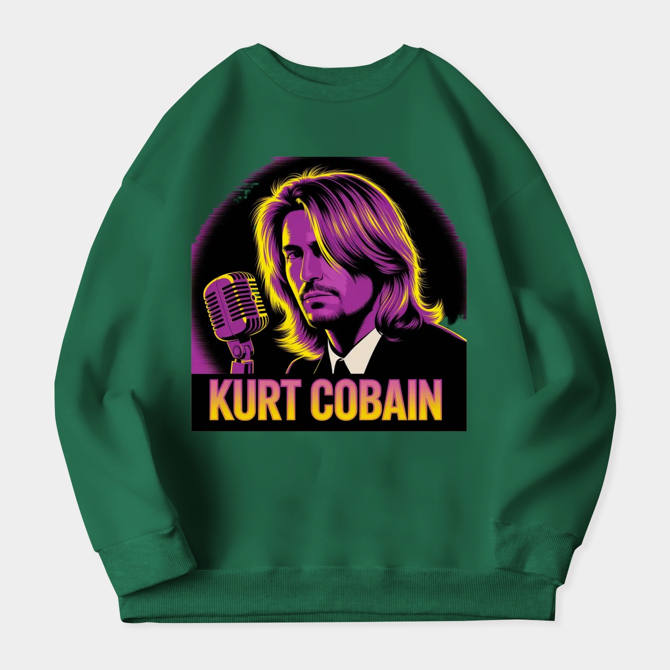 Kurt Cobain Neon Portrait